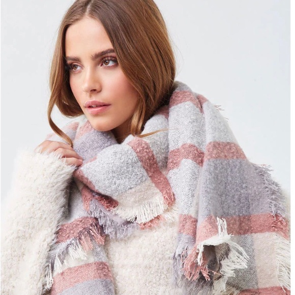 Accessories - Forever 21 Multicolored Winter Scarf 🧣Pink/ Gray/ Multi
